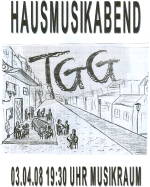 Plakat zum Hausmusikabend