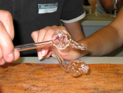 Ergebnisse des Glasblasens