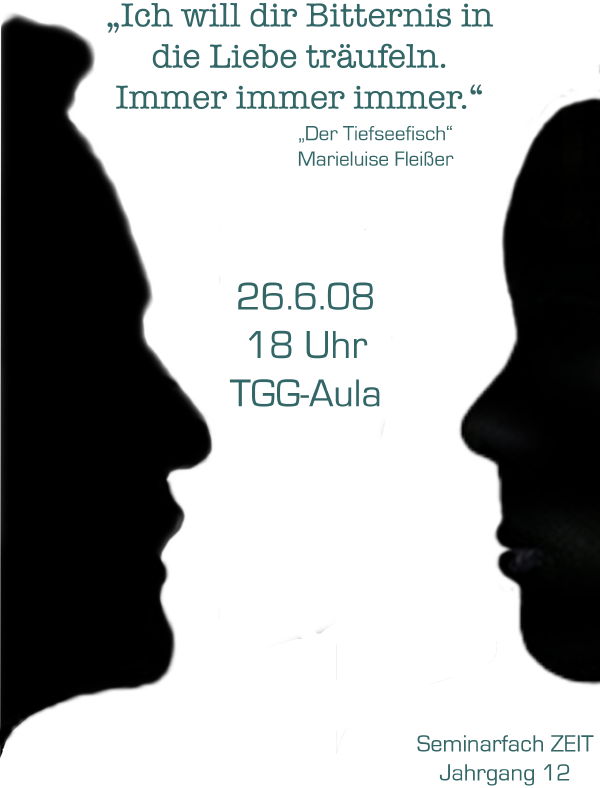 Plakat zum Präsentationsabend des Seminarfachs ZEIT