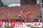 Foto einer Fankurve
