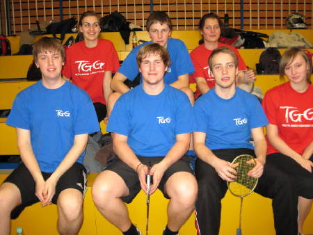 Beim Bezirksentscheid Badminton am 16.02.2009 in Rastede