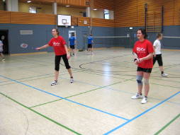 Beim Bezirksentscheid Badminton am 16.02.2009 in Rastede