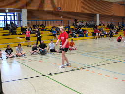 Beim Bezirksentscheid Badminton am 16.02.2009 in Rastede