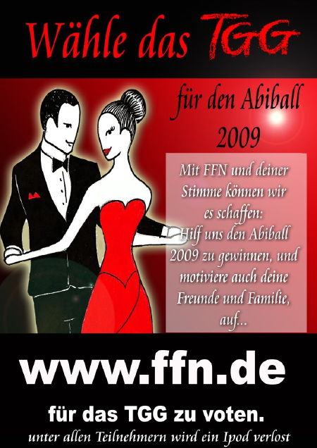 Plakat zum Votingaufruf