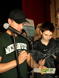 Foto vom Rap-Workshop mit Doppel-U im April 2010