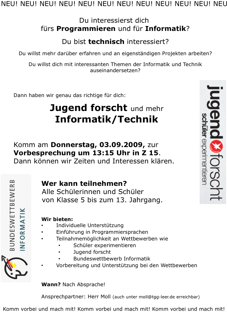 Einladung zur AG