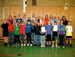 Foto der Klasse 5cb beim Sporttag der 5. Klassen des TGG am 25.08.2010