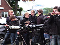 Foto von der Beobachtung des Venustransits 2012