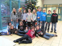 Foto vom Schmücken des Weihnachtsbaums 2011