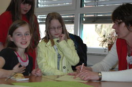Foto vom Informationsnachmittag für Viertklässler und ihre Eltern 2013
