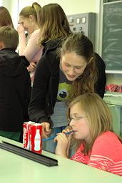 Foto vom Informationsnachmittag für Viertklässler und ihre Eltern 2013