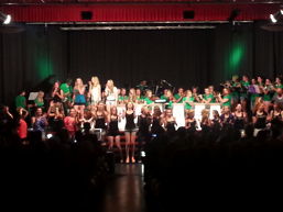 Foto vom Auftritt der Bogerman-Bigband im September 2013 in der Aula des TGG