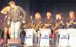 Foto vom Auftritt der Bogerman-Bigband im Februar 2012 in der Aula des TGG