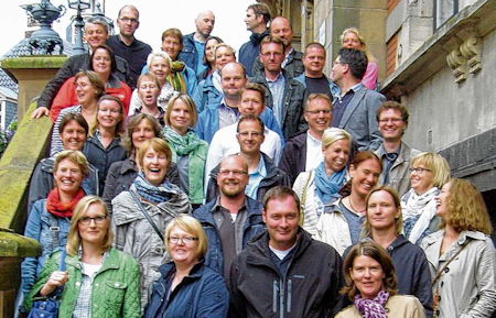 Foto vom Wiedersehen der Abiturientinnen