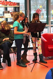Foto vom Advent in der Schülerbibliothek 2014