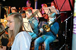 Foto vom Auftritt der Groove Gang bei der Benefizparty der Lions-Clubs 2014