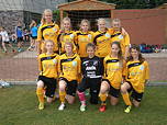 Foto der Mädchen-Fußballmannschaft (WK II) des TGG beim Bezirksentscheid 2015