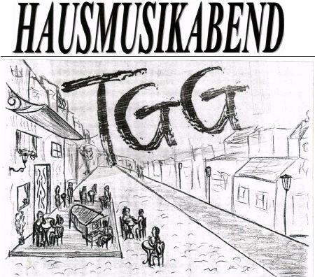 Plakat zum Hausmusikabend 2015 am TGG