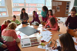Foto vom Grundschul-Informationstag am 23.03.2015