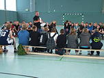 Foto von der Siegerehrung beim Sporttag der 8. Klassen 2015