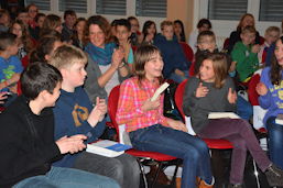 Foto vom Vorlesewettbewerb der 6. Klassen 2014
