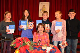 Foto vom Vorlesewettbewerb der 6. Klassen 2014