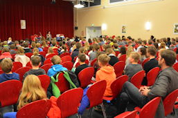 Foto vom Vorlesewettbewerb der 6. Klassen 2014