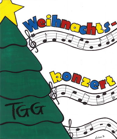 Plakat zu den Weihnachtskonzerten