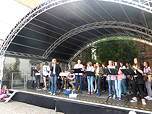 Foto der 7cb des TGG beim Bläserklassentag in Verden 2016