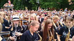 Foto vom XXL-Konzert beim Bläserklassentag in Verden 2016