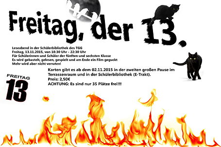Plakat zum Leseabend
