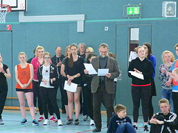 Foto vom Sportturnier der 8. Klassen (2016)