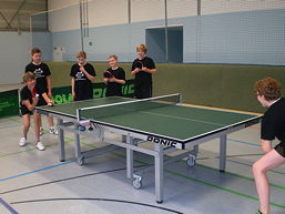 Foto vom Tischtennis-Kreisgruppenentscheid am 16.12.2015