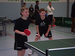 Foto vom Tischtennis-Kreisgruppenentscheid am 16.12.2015