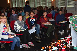 Foto vom Vorlesewettbewerb der 6. Klassen 2015