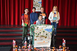 Foto vom Vorlesewettbewerb der 6. Klassen 2015