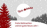 Weihnachtsgrußkarte des TGG im Schuljahr 2015/16