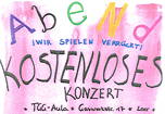 Ausschnitt aus dem Plakat zum 'Abend der Künste' am 29.09.2016 im TGG