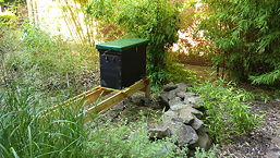 Foto vom Aufbau des Bienenstandes am TGG im September 2016
