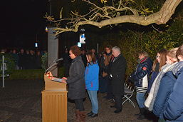 Foto von der Gedenkveranstaltung am 09.11.2016