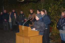 Foto von der Gedenkveranstaltung am 09.11.2016