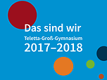 Ausschnitt aus der Frontseite des Schulprospekts 2017/18