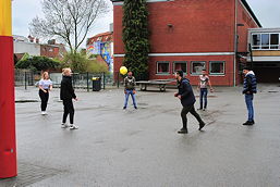 Foto vom Aktionstag mit jugendlichen Flüchtlingen