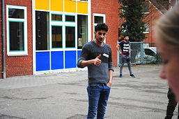 Foto vom Aktionstag mit jugendlichen Flüchtlingen