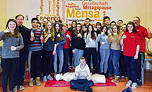 Foto vom Team des TGG-Schulsanitätsdienstes beim Arbeitswochenende (2017)