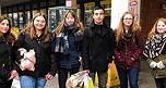 Foto vom Team des TGG-Schulsanitätsdienstes bei der Obdachlosen-Aktion (2017)