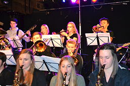 Foto vom Auftritt der „Groove Gang“ bei der Benefizparty im Zollhaus am 04.11.2016