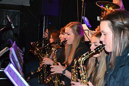 Foto vom Auftritt der „Groove Gang“ bei der Benefizparty im Zollhaus am 04.11.2016