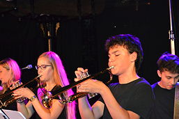 Foto vom Auftritt der „Groove Gang“ bei der Benefizparty im Zollhaus am 04.11.2016