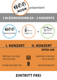 Plakat zu Auftritten der Bogies im September 2018